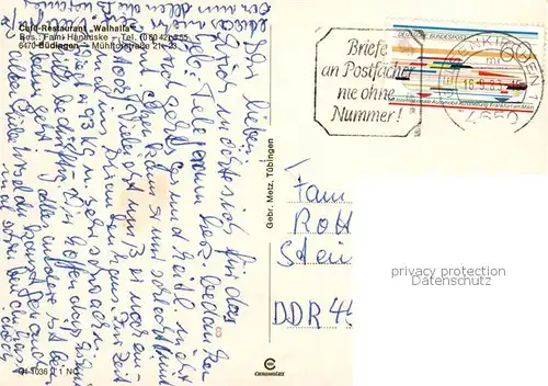 AK / Ansichtskarte Buedingen_Hessen Cafe Restaurant Walhalla Gaststube Bar Stadtmauer Buedingen Hessen