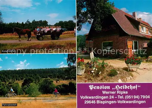 AK / Ansichtskarte Volkwardingen Pension Heidehof Kutschfahrten Fahrradverleih Volkwardingen
