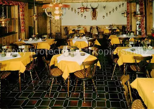 AK / Ansichtskarte Hornberg_Schwarzwald Hoehen Gasthaus Schoene Aussicht Speiseraum Hornberg Schwarzwald