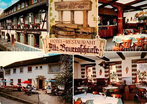 AK / Ansichtskarte Oestrich Winkel Hotel Restaurant Alte Bauernschaenke Gastraeume Oestrich Winkel