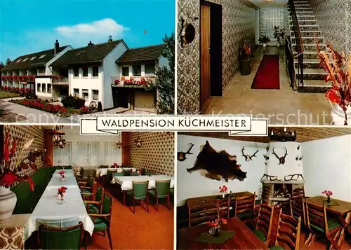 AK / Ansichtskarte Neuenheerse Waldpension Kuechmeister Treppenaufgang Gastraeume Neuenheerse