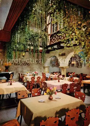 AK / Ansichtskarte Rothenburg__Tauber Baumeisterhaus Cafe Restaurant 