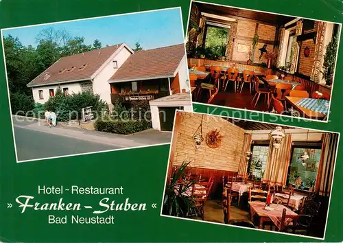 AK / Ansichtskarte Bad_Neustadt Hotel Restaurant Franken Stuben Gastraeume Bad_Neustadt