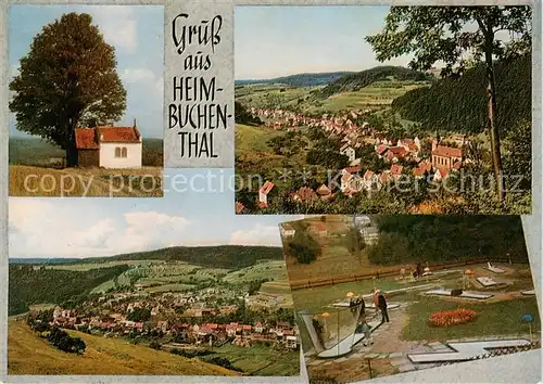 AK / Ansichtskarte Heimbuchenthal Kapelle Panorama Minigolfanlage Heimbuchenthal