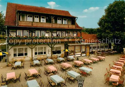 AK / Ansichtskarte Bad_Sooden Allendorf Berggasthof Ahrenberg Freiterrasse Bad_Sooden Allendorf