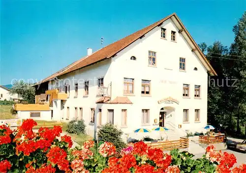 AK / Ansichtskarte Gruenenbach_Allgaeu Restaurant Cafe Pension Braeuhaus Gruenenbach Allgaeu