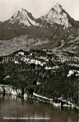 AK / Ansichtskarte  Axenstein Grand Hotel Axenstein am Vierwaldstaettersee Fliegeraufnahme Axenstein