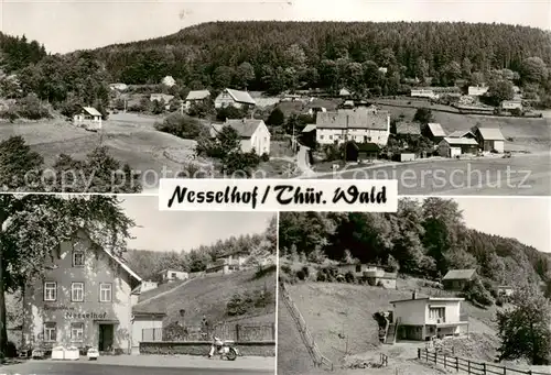 AK / Ansichtskarte Schnellbach_Floh_Seligenthal Panorama Berggasthaus Nesselhof Schnellbach_Floh