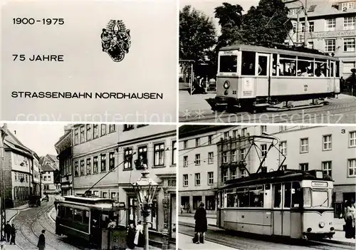 AK / Ansichtskarte Nordhausen__Harz Strassenbahn Haltestelle Barfuesserstrasse Haltestelle Arnoldstrasse Haltestelle Toepferstrasse 