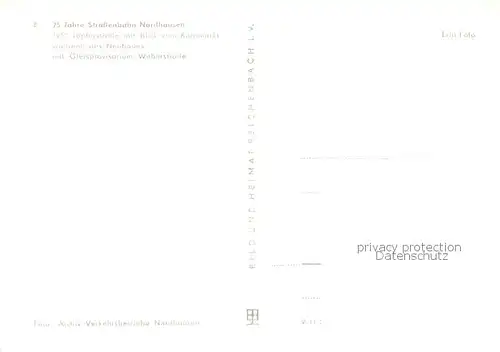 AK / Ansichtskarte Nordhausen__Harz Strassenbahn Toepferstrasse Kornmark Gleisprovisorium Weberstrasse 