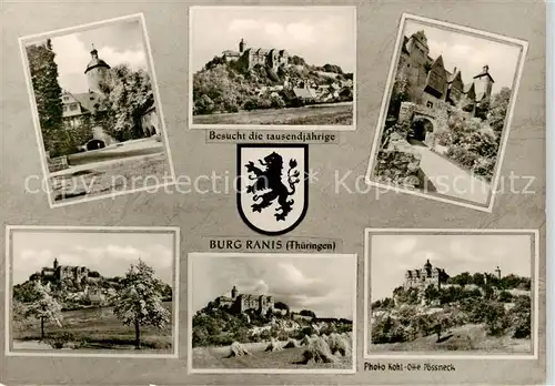 AK / Ansichtskarte Poessneck Burg Ranis Heimatmuseum HO Gaststaette Poessneck