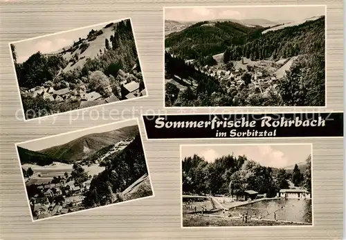 AK / Ansichtskarte Rohrbach_Saalfeld Teilansichten Schwimmbad Rohrbach Saalfeld