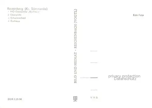 AK / Ansichtskarte Rastenberg HOG Kurhaus Panorama Schwimmbad Rathaus Rastenberg