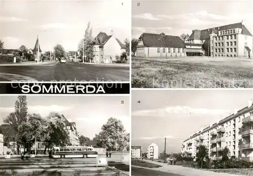 AK / Ansichtskarte Soemmerda Stadtring Salzmannschule Busbahnhof Strasse der Einheit Soemmerda