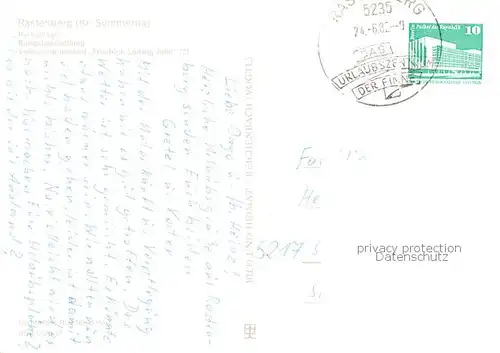 AK / Ansichtskarte Rastenberg Parkanlage Bungalowsiedlung Volksschwimmbad Friedrich Ludwig Jahn Rastenberg