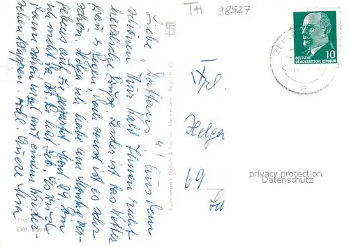 AK / Ansichtskarte Suhl_Thueringer_Wald Hochhaus Kulturhaus Hotel Thueringen Tourist Centrum Warenhaus Suhl_Thueringer_Wald