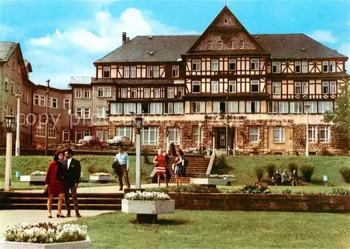 AK / Ansichtskarte Oberhof__Thueringen Reisebuero der DDR Hotel Ernst Thaelmann Haus 