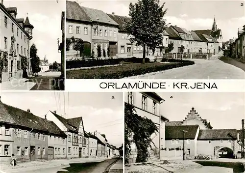 AK / Ansichtskarte Orlamuende Am alten Kloster Marktplatz Burgstrasse Am oberen Tor Orlamuende