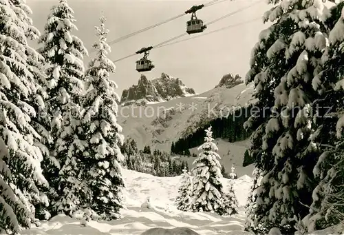 AK / Ansichtskarte Seilbahn_Cable Car_Telepherique Luftseilbahn Gerschnialp Truebsee  