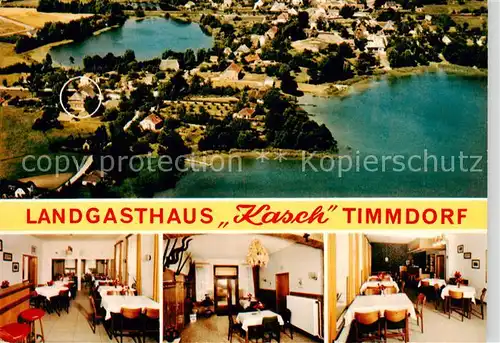 AK / Ansichtskarte Timmdorf_Malente Landgasthaus Claus Kasch Restaurant Luftbild 