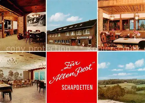 AK / Ansichtskarte Schapdetten Pension Restaurant Zur Alten Post Landschaftspanorama Schapdetten