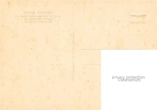 AK / Ansichtskarte Egloffstein Cafe Gasthof zur Linde Gastraum Egloffstein