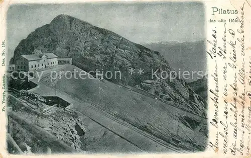 AK / Ansichtskarte  Gletscher Pilatus das alte Hotel  