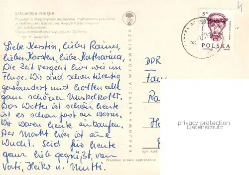 AK / Ansichtskarte  Sessellift_Chairlift_Telesiege Szklarska Poreba  