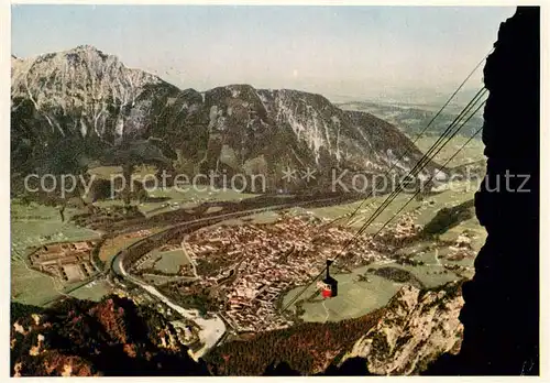 AK / Ansichtskarte 73845885 Seilbahn_Cable-Car_Telepherique Bad Reichenhall Predigtstuhlbahn 