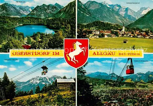 AK / Ansichtskarte  Seilbahn_Cable-Car_Telepherique Obersdorf Allgaeu 