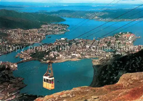 AK / Ansichtskarte  Seilbahn_Cable-Car_Telepherique Bergen Norge  