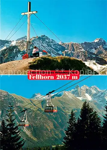 AK / Ansichtskarte 73845897 Seilbahn_Cable-Car_Telepherique Fellhorn Allgaeuer Alpen 