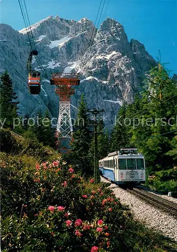 AK / Ansichtskarte  Zahnradbahn Zugspitze Grosskabinenbahn  