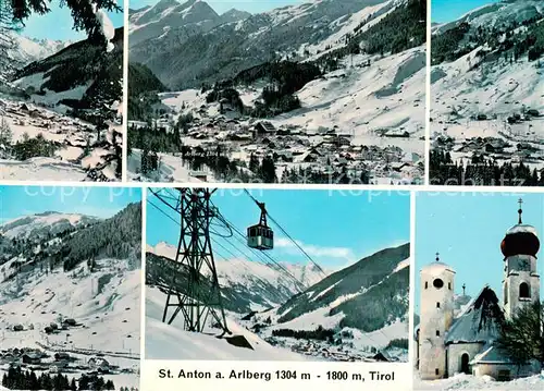 AK / Ansichtskarte  Seilbahn_Cable-Car_Telepherique St. Anton a. Arlberg Tirol 