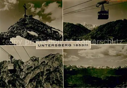 AK / Ansichtskarte 73845919 Seilbahn_Cable-Car_Telepherique Untersberg  