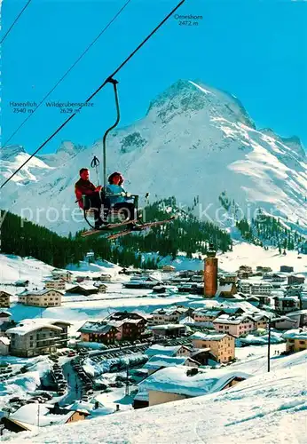 AK / Ansichtskarte  Sessellift_Chairlift_Telesiege Lech am Arlberg Sessellift Schlosskoepfe 