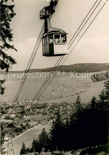 AK / Ansichtskarte 73845928 Seilbahn_Cable-Car_Telepherique Oberwiesenthal Erzgebirge 