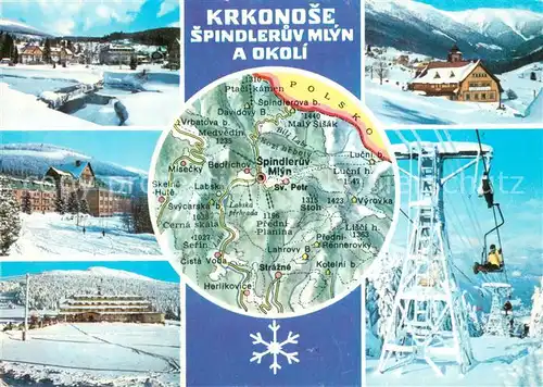 AK / Ansichtskarte  Sessellift_Chairlift_Telesiege Stredni Krkonose  