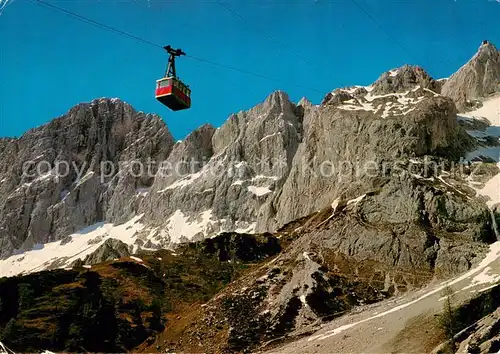 AK / Ansichtskarte  Seilbahn_Cable-Car_Telepherique Dachsteinsuedwandseilbahn Tuerlwandhuette Hunerkogel 