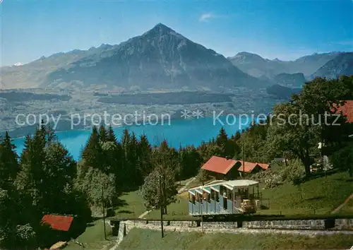 AK / Ansichtskarte  Drahtseilbahn Thunersee Beatenberg Niesen 