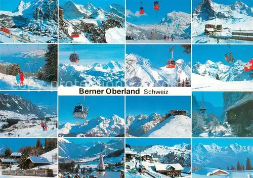 AK / Ansichtskarte  Seilbahn_Cable-Car_Telepherique Berner Oberland Muerren Maennlichen Grindelwald 