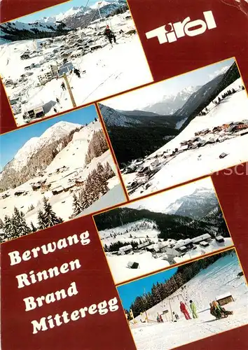 AK / Ansichtskarte  Sessellift_Chairlift_Telesiege Berwang Rinnen Brand Mitteregg Tirol 