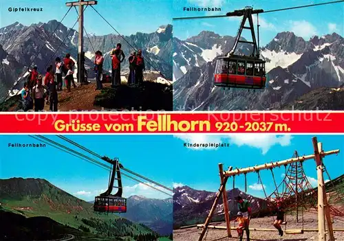 AK / Ansichtskarte  Seilbahn_Cable-Car_Telepherique Oberstdorf i. Hochallgaeu Fellhorn 