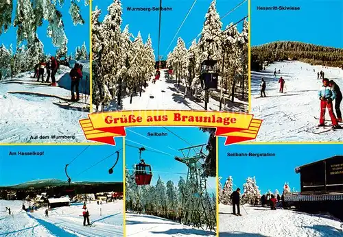 AK / Ansichtskarte  Seilbahn_Cable-Car_Telepherique Braunlage im Oberharz 