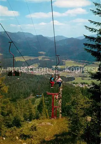 AK / Ansichtskarte  Sessellift_Chairlift_Telesiege Doppelsesselbahn Mitterbach  