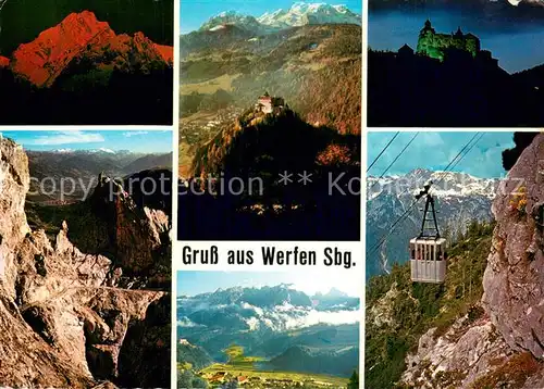 AK / Ansichtskarte  Seilbahn_Cable-Car_Telepherique Werfen Sbg.  