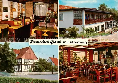 AK / Ansichtskarte 73845977 Lutterberg Landgasthof Hotel Deutsches Haus Gastraeume Lutterberg