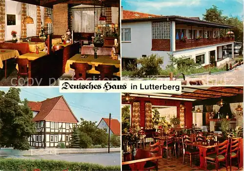 AK / Ansichtskarte  Lutterberg Landgasthof Hotel Deutsches Haus Gastraeume Lutterberg