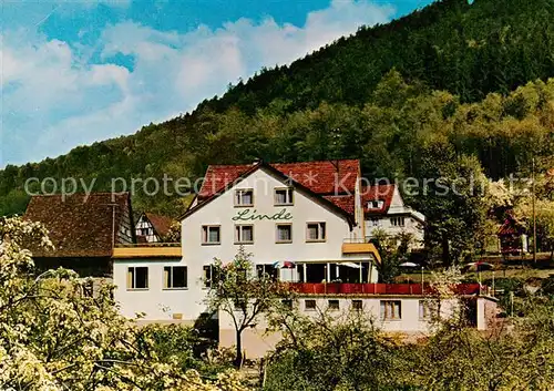 AK / Ansichtskarte  Langenthal_Odenwald Gasthaus Pension zur Linde Langenthal Odenwald