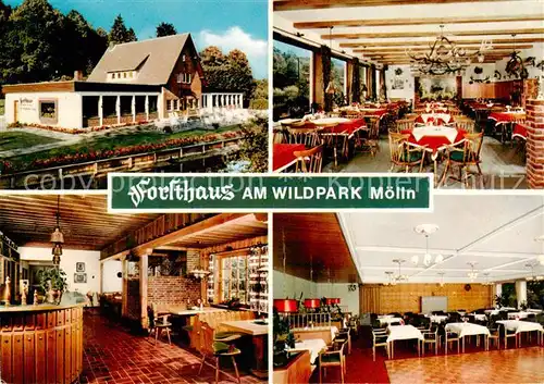 AK / Ansichtskarte 73845982 Moelln__Lauenburg Forsthaus Am Wildpark Gastraeume Theke S 